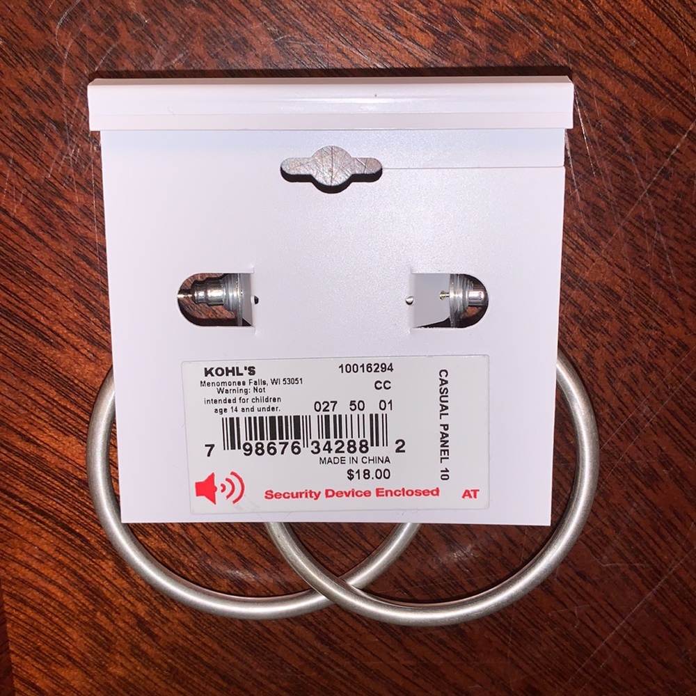 Silver Hoops - Picture 4 of 5
